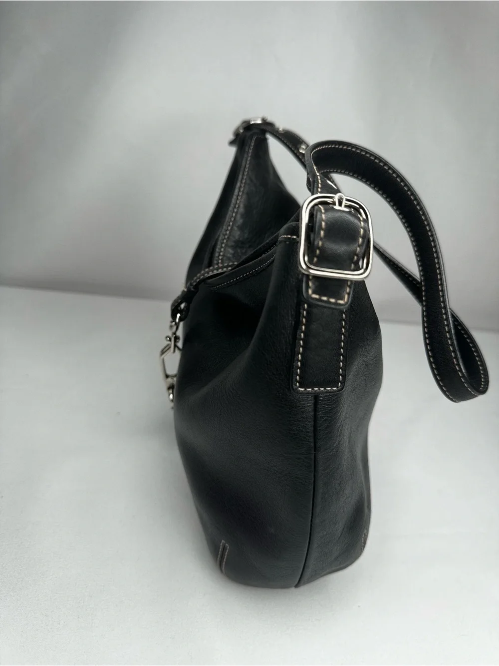Coach Soho Black Leather Buckle Hobo Shoulder Bag